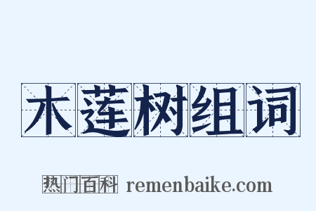 木莲树组词是什么意思的图片